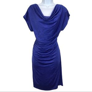 Aidan Mattox  cowl neck ruched cocktail dress Sz12